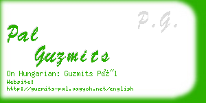 pal guzmits business card